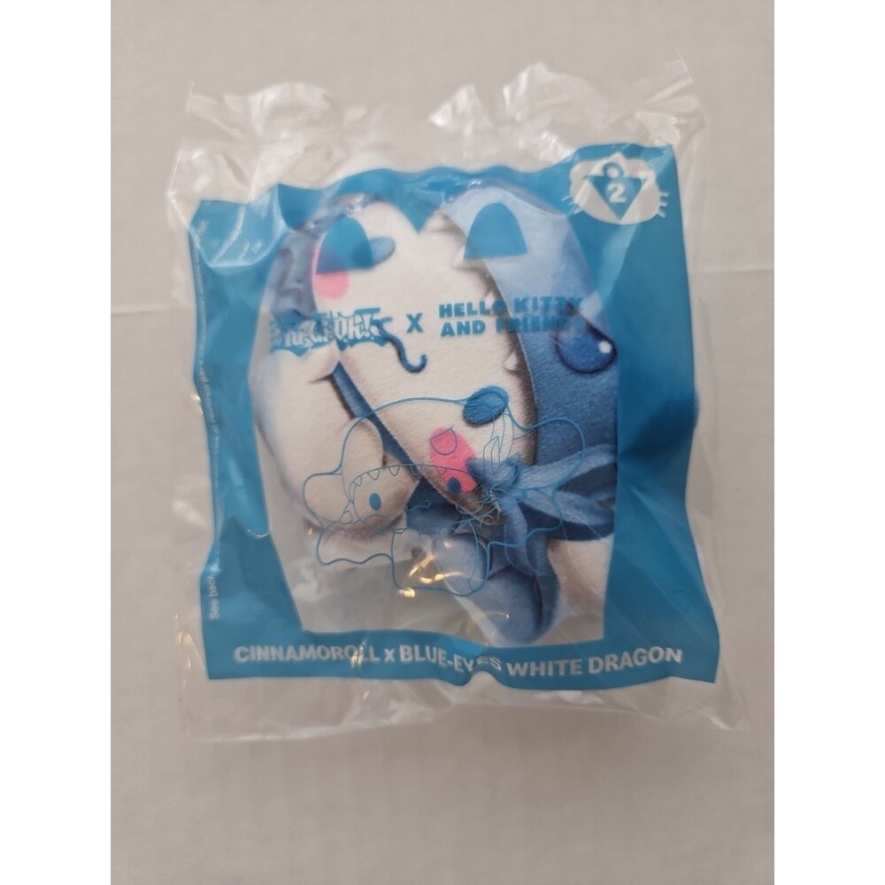 Cinnamoroll x Blue Eyes White Dragon McDonalds Happy Meal Yu-Gi-Oh x Hello Kitty